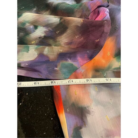 LDT MAXI SWING DRESS multicolor Print size 4 NWOT $275 - Picture 5 of 6